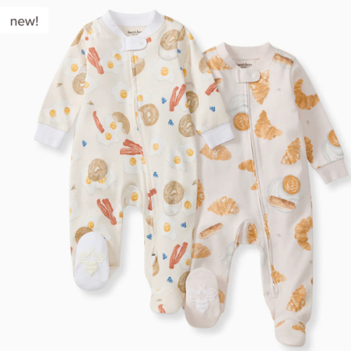 Eggs & Coffee Organic Sleep & Play 2 Pack – Burt's Bees Baby