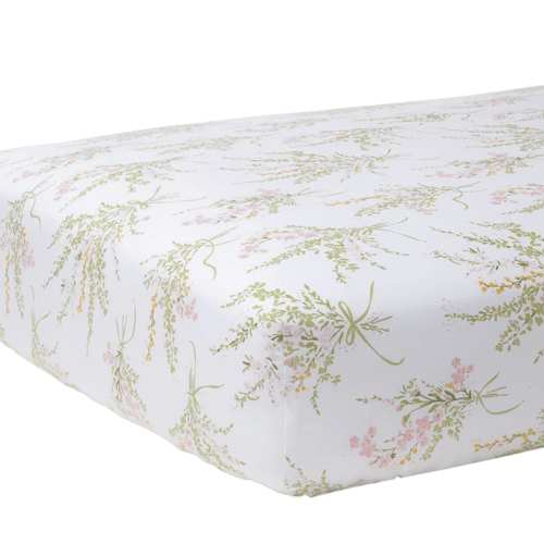 Truvy Pink Crib Sheet