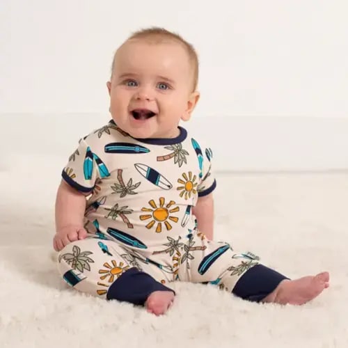 Surfs Up Short Long Romper