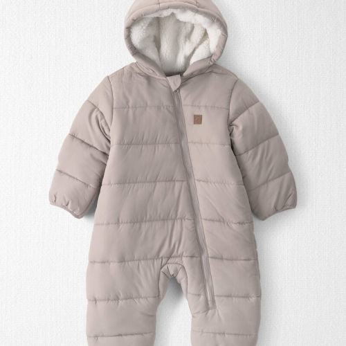Baby 1-Piece Teddy Fleece Snowsuit Made with Recycled Materials | Carter’s Oshkosh Canada