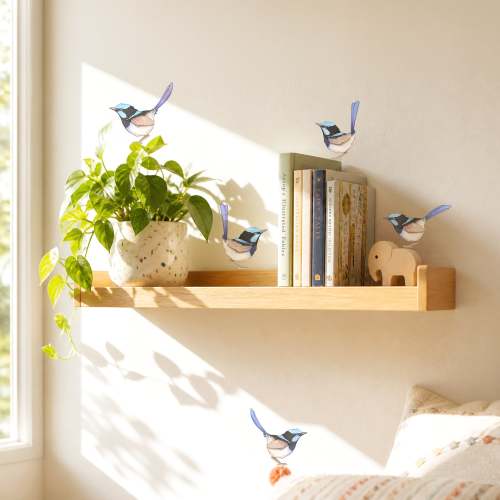 Blue Wren Wall Decals – Little Tall Tales