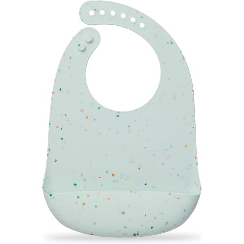 Loulou Lollipop Soft, Waterproof Silicone Feeding Bib for Babies and Toddlers