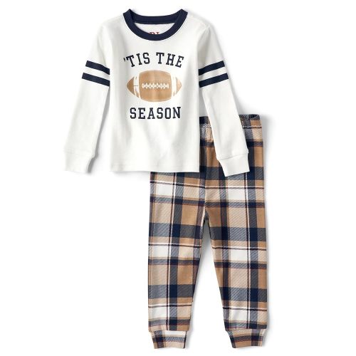 The Children's Place Baby Family Matching, Football Pajama Sets, Cotton