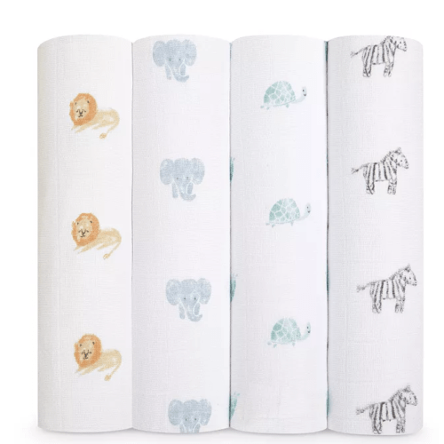aden + anais
4 Pk. Printed Classic Swaddles
Color:Animal Kingdom