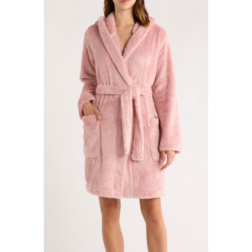 Aarti Faux Shearling Hooded Robe, X-Large