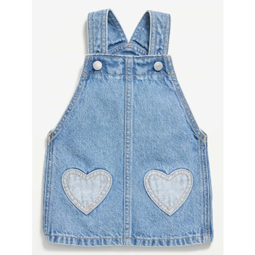Printed Denim Skirtall Dress for Baby