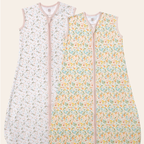 Floral Baby Sleep Sacks, 2 Pc – My Little Zone. Floral Collection Size 0-6mos