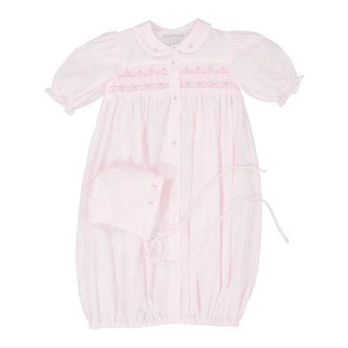 Girl Ribbon Smocked Gown