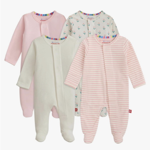 Magnetic Me Cloudstretch 4-Pack Bundle | Magnetic Baby Footie Pajamas
