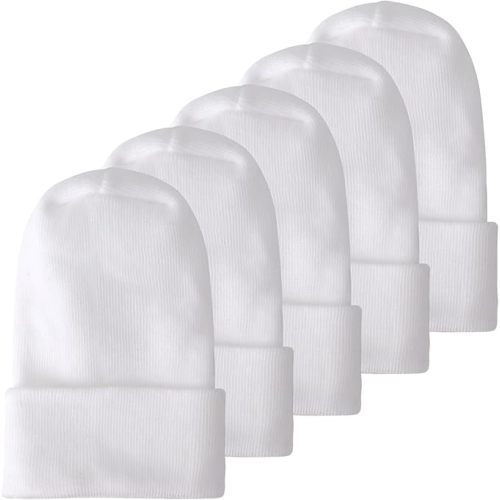 Newborn Baby Girl Hats Soft No Scratch Cotton Toddler Infant Beanie Caps Newborn Hospital Hat for Boy Girl 0-6 Months