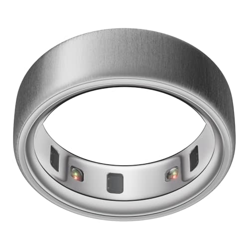 Oura Ring 4 - Brushed Silver - Size 8 - Size Before You Buy