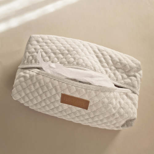 Baby Wipes Cover - Natural Linen/Cotton Blend
