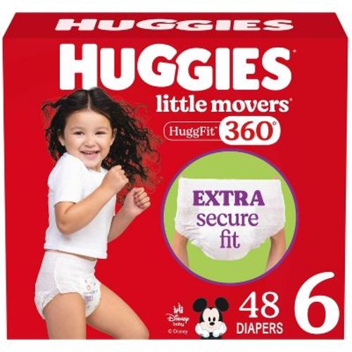 Huggies Little Movers 360 Pull On Diapers - Size 6 - 48ct