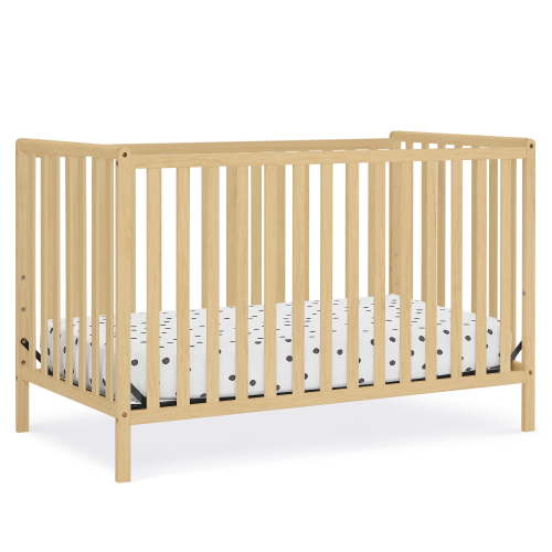 Delta Children Heartland 4-in-1 Convertible Crib - Greenguard Gold Certified, Natural Pine