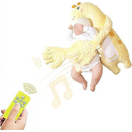 Electric Automatic Patting Device for Soothing & Comfort, Baby Soothers Toys Cute Animal Plush Stuffed Doll Portable Soothing Dolls for Home and Travel
