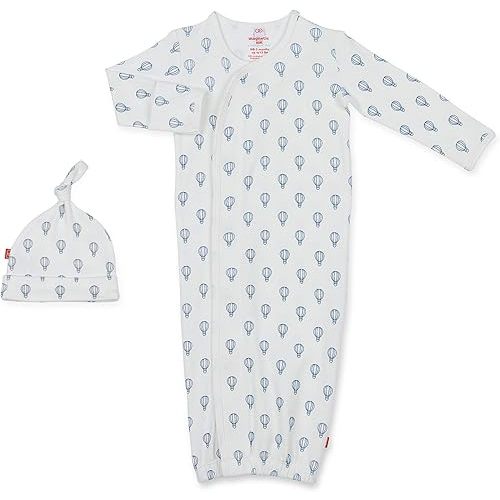 Magnetic Me Organic Cotton Newborn Sleeper Gown & Hat Set | Super Soft Organic Cotton Fabric Sleep Sack