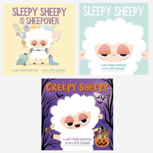 Sleepy Sheepy Series 3-Book Collection Set - Funny Bedtime Stories for Kids - Sleepy Sheepy and the Sheepover, Sleepy Sheepy, Creepy Sheepy