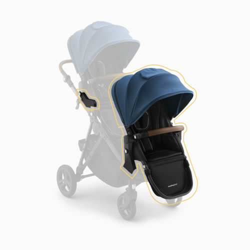 2nd Seat Kit 3.0 -  COLOR Charcoal with Penny Leather COLOR Sea