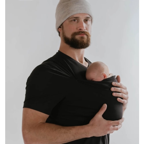 Lalabu Dad Shirt | Original Babywearing T-Shirt with Kangaroo Pouch | Baby Wrap Carrier for Newborns & Infants | Baby Wrap Carrier for Newborns | Essential for new Dads