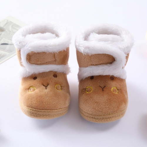 SYNPOS Prewalker Toddler Boots Premium Soft Anti-Slip Sole Warm Winter Boots for Infant Baby Girls 0-18 Months