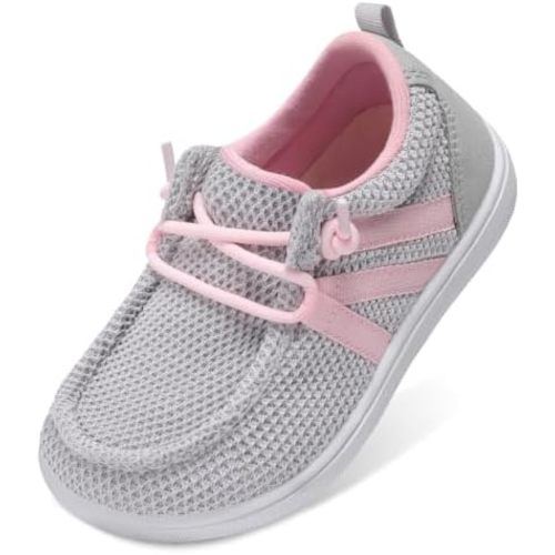 LeIsfIt Barefoot Toddler Shoes Wide Toe Box Slip-On Casual Shoes for Boys & Girls Breathable Flexible Loafers for Indoor & Outdoor