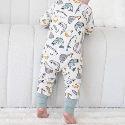 Catch of the Day Convertible Zip Romper