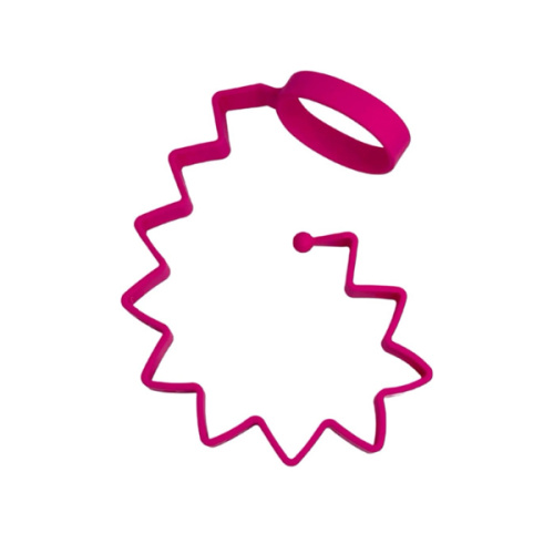 Busy Baby Bottle Bungee - Sippy Cup Strap - Keeps Bottles and Sippy Cups Off The Floor - Food Grade Silicone - Dishwasher Safe (Pink)