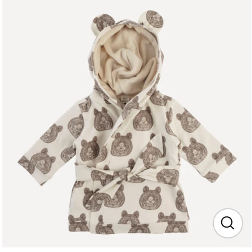 bear bath robe | papa bear | organic cotton jersey