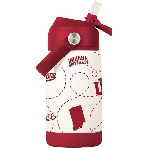 Logo Brands NCAA Mascot Stainless-Steel Kids Bottle -Soft Silicone Mouthpiece, Easy To Carry, Kid-Friendly Design- Great For School & On-The-Go