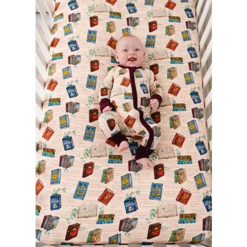 Classic Books Bamboo Baby Pajamas, Book Bamboo Pajamas, Cute Book Lovers Bamboo Baby Sleepers, Bookworm Zippy Baby Romper