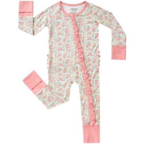 pureborn Baby Sleeper Viscose from Bamboo Zipper Footies 0-24 Months