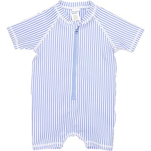 RUGGEDBUTTS Baby/Toddler Boy Swimsuit, One Piece Zipper Rash Guard Sunsuit with UPF 50+ Sun Protection