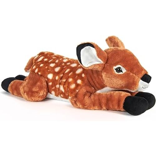 The Petting Zoo Fawn Stuffed Animal Plushie, Gifts for Kids, Wild Onez Wildlife Animals, Jumbo Fawn Plush Toy 20 inches