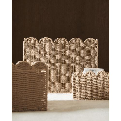 LARGE SCALLOPED BASKET