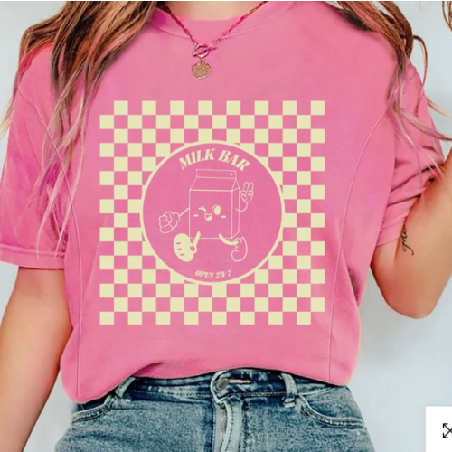 Checkered Milk Carton Nursing Tee – Giftifymama