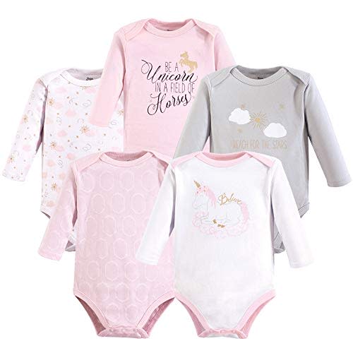 Yoga Sprout Cotton Bodysuit, 5 Pack