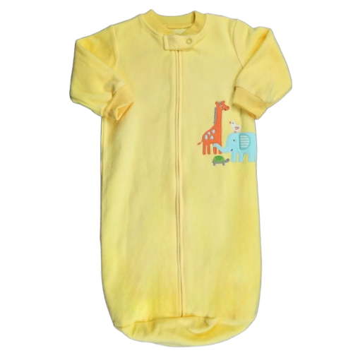Carter's Baby 0-9 Months Yellow Fleece Animal Applique Sleepsack, Sleep Bag