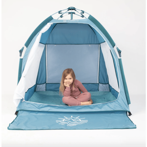Go With Me® Villa Portable Tent/Playard-Blue Wave – Baby Delight
