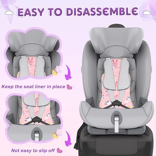 Qunclay 2 Pcs Gel Car Seat Cooler Pad for Baby Cooling Pad for Stroller Breathable Universal Car Cooler Mat Multifunctional Baby Stroller Seat Liner Cushion Chair(Rabbit, Elephant)