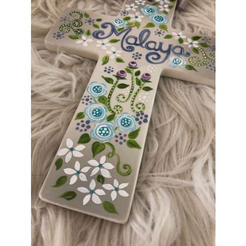 Personalized Porcelain Wall Cross