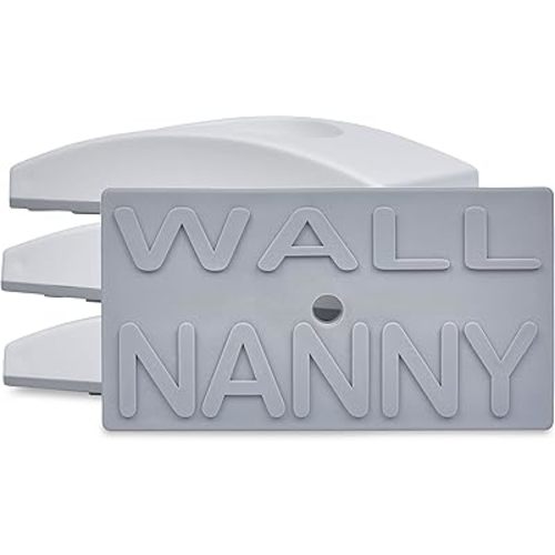 Wall Nanny 2-Pack - Works with 2 Gates - Baby Gate Wall Protector (Made in USA) Protects Walls and Doorways from Pet Gates - for Pressure Mounted Indoor Safety Baby Gates - Black