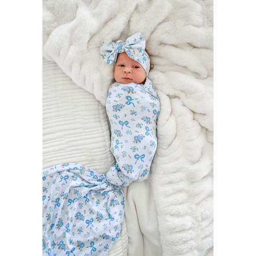 Oversized Swaddle in Tied In Blooms | Caden Lane