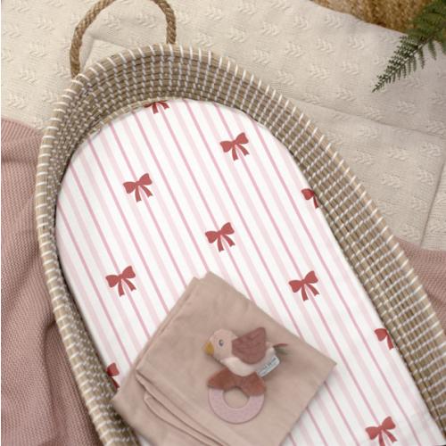 Mabel & Fox - Basket Changing Mat - Bow Cute