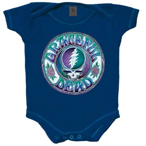 Grateful Dead Baby Bodysuit - Stealie, Lightning Bolt Design