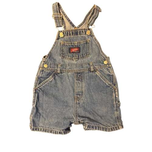 Old Navy Blue Jeans Baby Denim Overalls — Toddler XL 18-24M Y2K Retro Carpenter