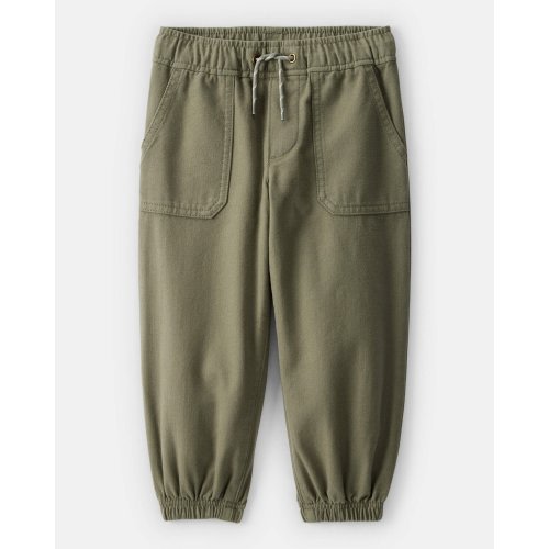 Toddler Boy  Herringbone Woven Pull-On Jogger - Green - Carter's | Carter's