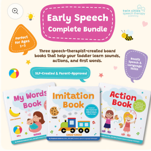 Early Speech Complete Bundle – 3 Fun & Interactive At-Home Speech Ther – Speech Therapy Publishing