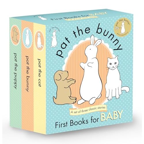 Pat the Bunny: First Books for Baby Boxed Set: Pat the Bunny; Pat the Puppy; Pat the Cat (3-Book Boxed Set) (Touch-and-Feel)