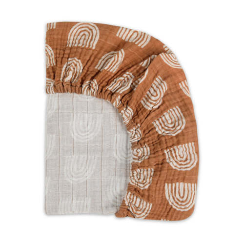 Babyletto All-Stages Bassinet Sheet in GOTS Certified Organic Muslin Cotton