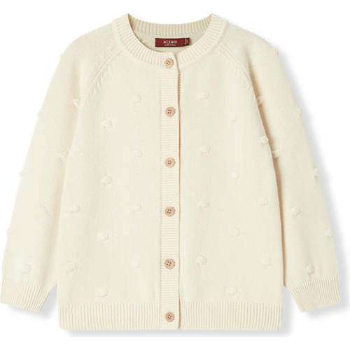 Snow Knit Popcorn Cardigan - Milkbarn Kids Sweaters | Maisonette